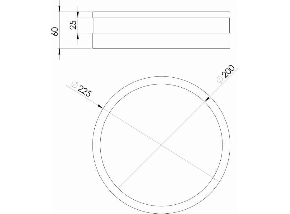 EGLO PALERMO kúpeľňové stropné LED svietidlo priemer 225mm, 11W, IP44, 230V 94998