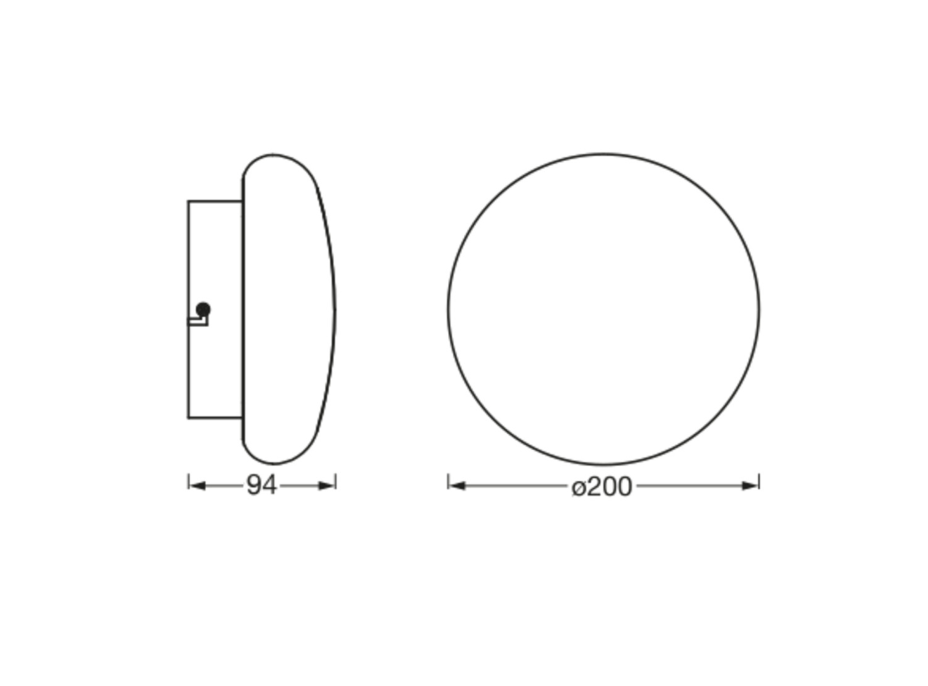 LEDVANCE ORBIS AQUA kúpeľňové stropné svietidlo IP44, priemer 200mm, WIFI stmievateľné + teplota farby, 1200lm, 12W AC314040055