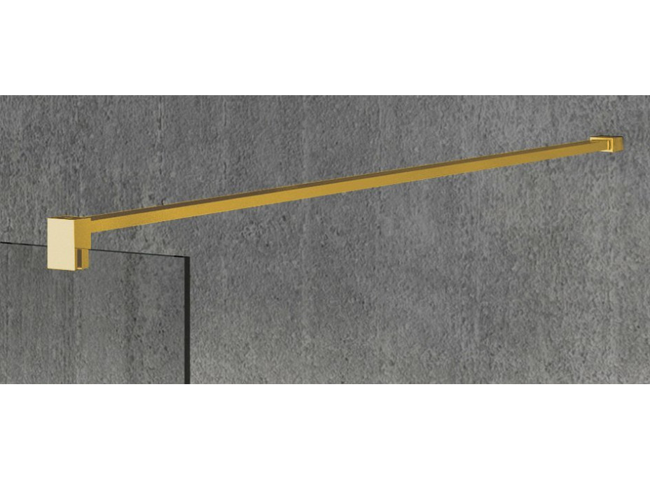 Gelco VARIO GOLD MATT jednodielna sprchová zástena na inštaláciu k stene, dymové sklo, 1200 mm GX1312-01