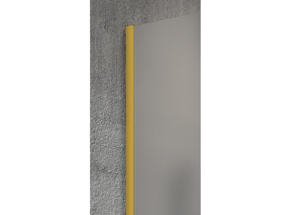 Gelco VARIO GOLD MATT jednodielna sprchová zástena na inštaláciu k stene, číre sklo, 900 mm GX1290-01