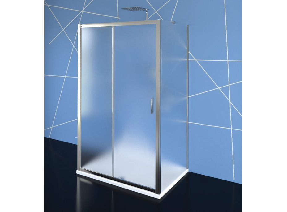 Polysan EASY LINE trojstenný sprchovací kút 1100x800mm, L/P variant, sklo Brick EL1138EL3238EL3238