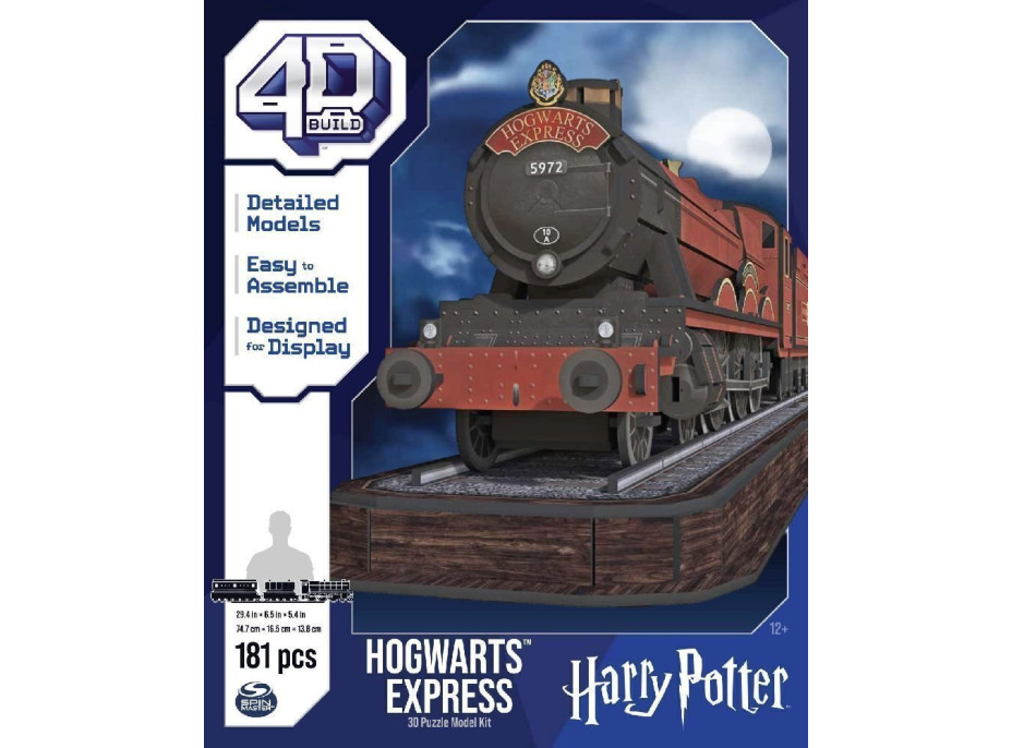 4D BUILD 3D Puzzle Harry Potter: Rokfortský Expres 181 dielikov