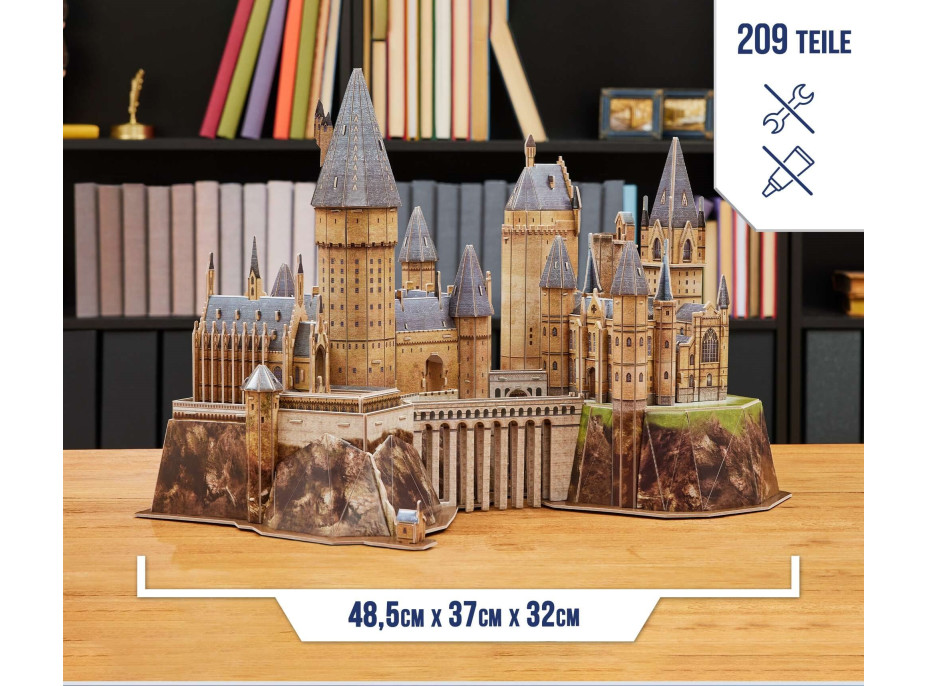 4D BUILD 3D Puzzle Harry Potter: Rokfortský hrad 209 dielikov