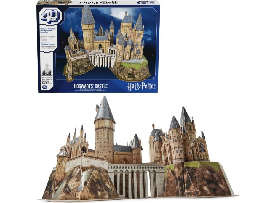 4D BUILD 3D Puzzle Harry Potter: Rokfortský hrad 209 dielikov