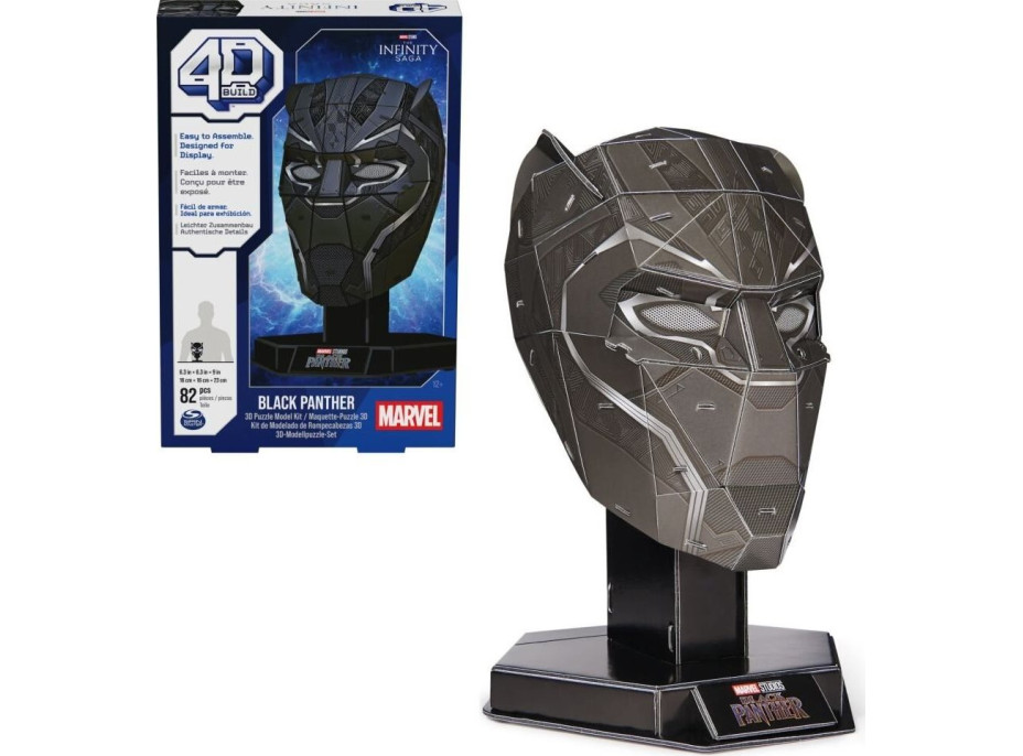 4D BUILD 3D Puzzle Marvel: Black Panter 82 dielikov