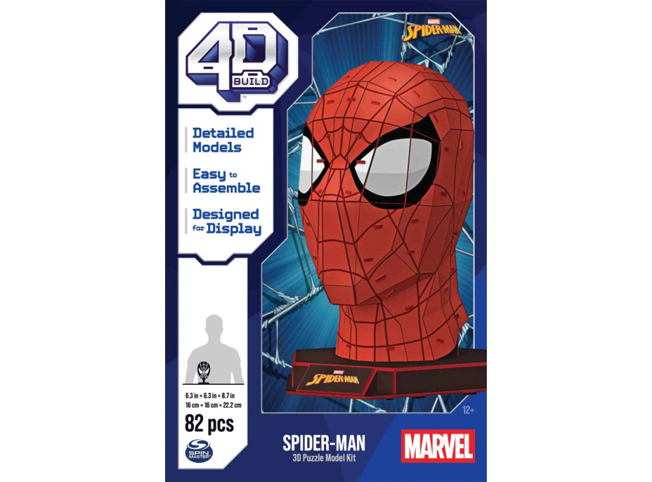 4D BUILD 3D Puzzle Marvel: Spiderman 82 dielikov