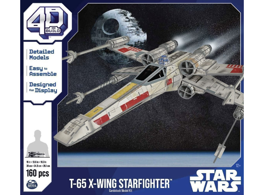 4D BUILD 3D Puzzle Star Wars: Stíhačka X-Wing 160 dielikov