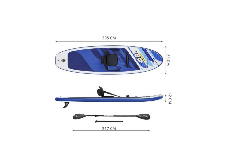Nafukovací paddleboard Hydro-Force BESTWAY 65350 - 305x84x12 cm