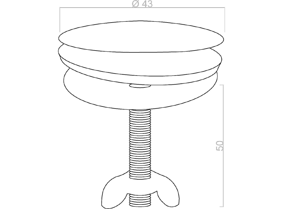 Aqualine Záslepka priemer 43mm 5320C