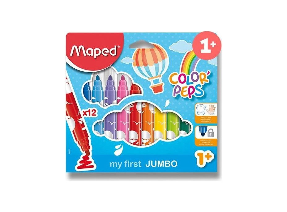 MAPED Fixy Color&#39;Peps Jumbo 12 ks