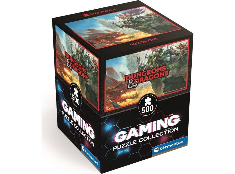 CLEMENTONI Puzzle Gaming Collection: Dungeons&Dragons 500 dielikov