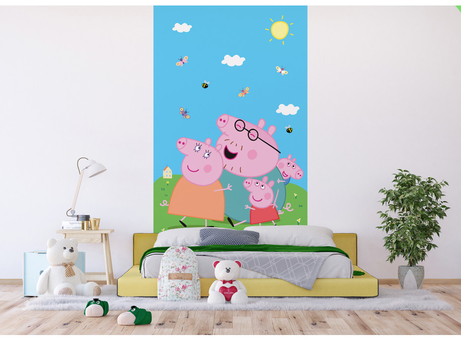 Detská fototapeta - Prasiatko Peppa - 150x270 cm