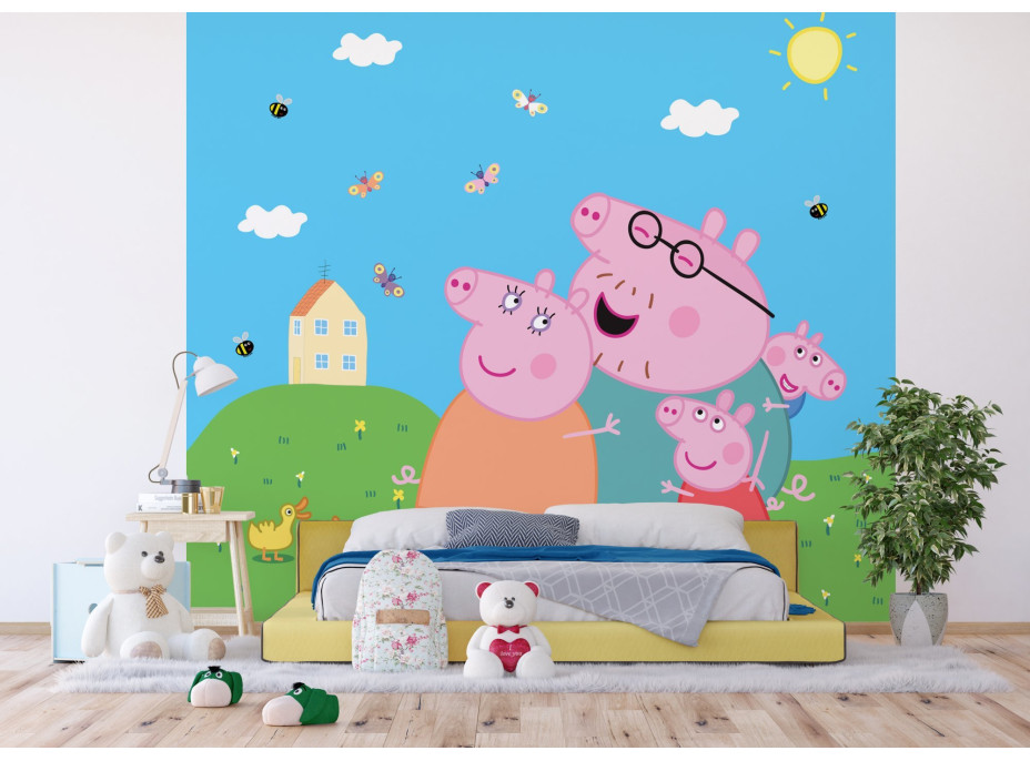 Detská fototapeta - Prasiatko Peppa - 300x270 cm