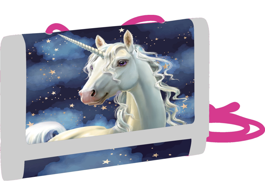 OXYBAG Detská textilná peňaženka Unicorn 1