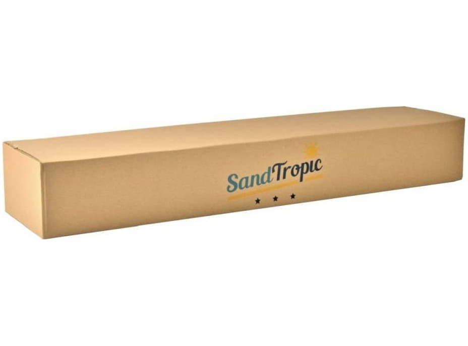 SAND TROPIC Drevené pieskovisko s lavičkami a príslušenstvom 146x137 cm (impregnované)