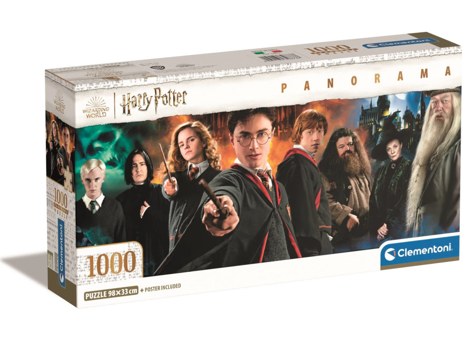 CLEMENTONI Panoramatické puzzle Harry Potter 1000 dielikov