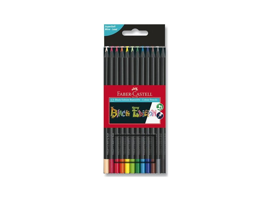 Faber-Castell Pastelky Black Edition 12 ks