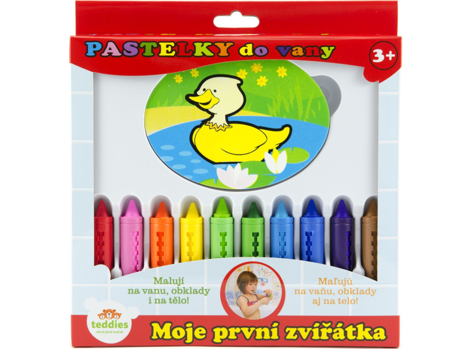 Pastelky do vane s hubkou Moje prvé zvieratká