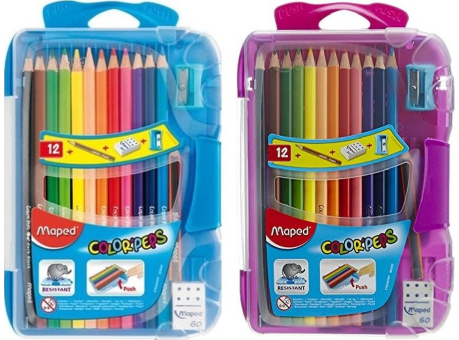 MAPED Pastelky trojhranné Color&#39;Peps Smart Box 12 ks