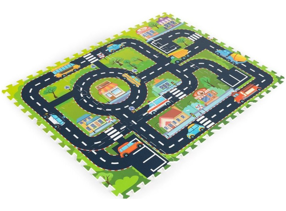 ECOTOYS Penové puzzle Mestečko