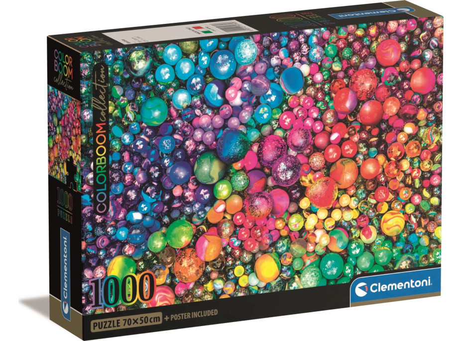 CLEMENTONI Puzzle ColorBoom: Nádherné guličky 1000 dielikov