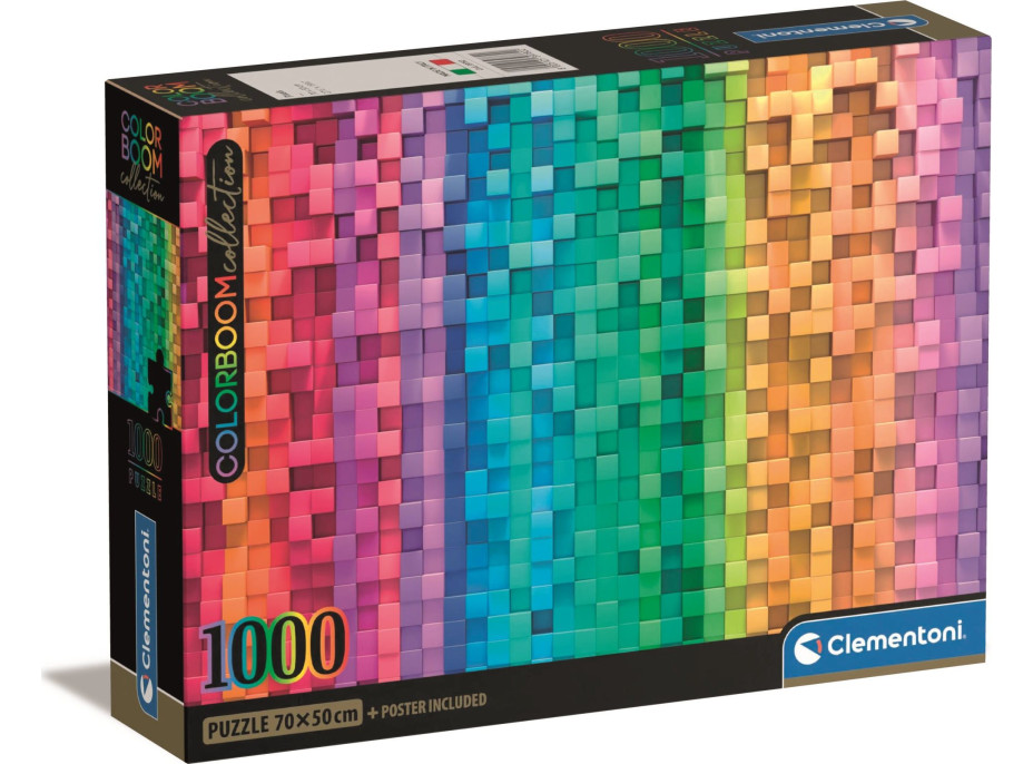 CLEMENTONI Puzzle ColorBoom: Pixel 1000 dielikov