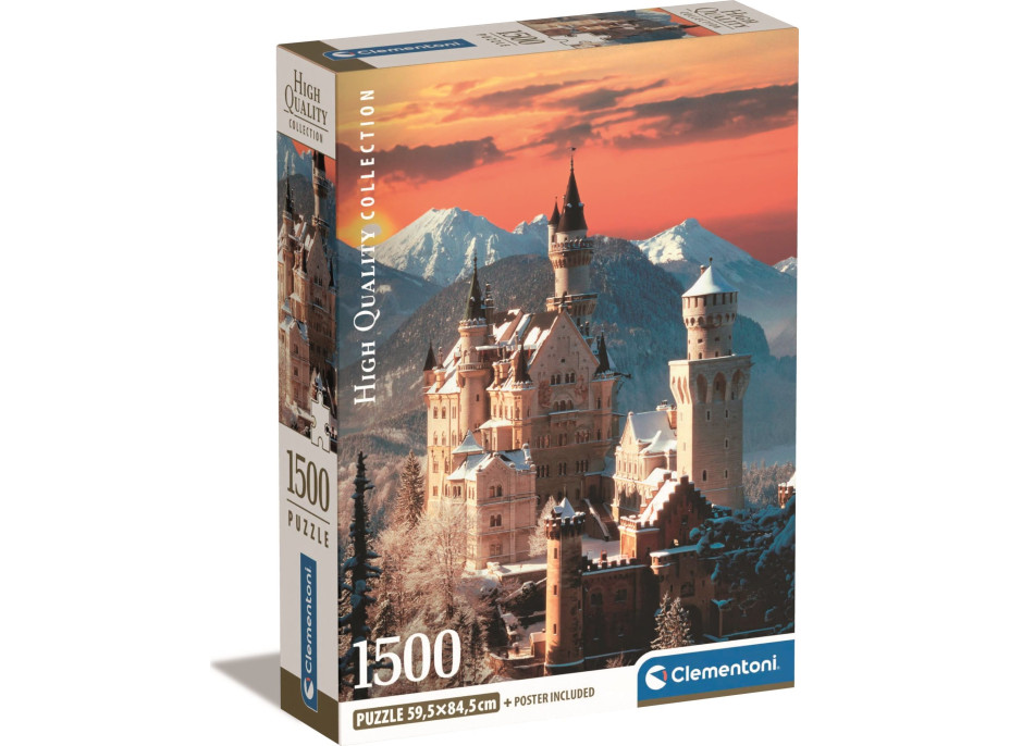 CLEMENTONI Puzzle Neuschwanstein 1500 dielikov