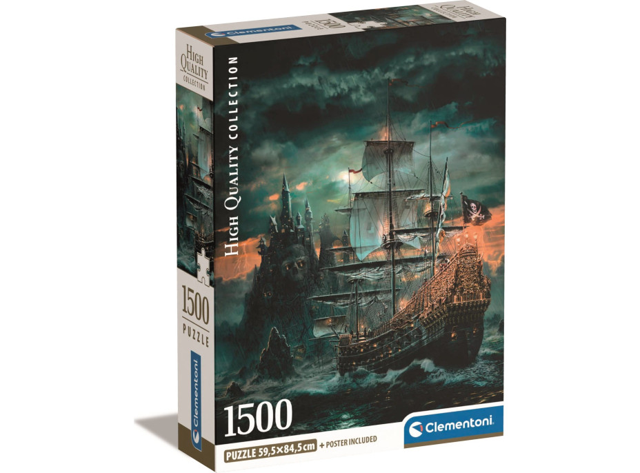 CLEMENTONI Puzzle Pirátska loď 1500 dielikov