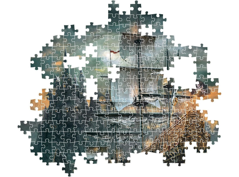 CLEMENTONI Puzzle Pirátska loď 1500 dielikov