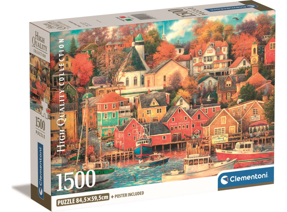 CLEMENTONI Puzzle Prístav dobrých časov 1500 dielikov