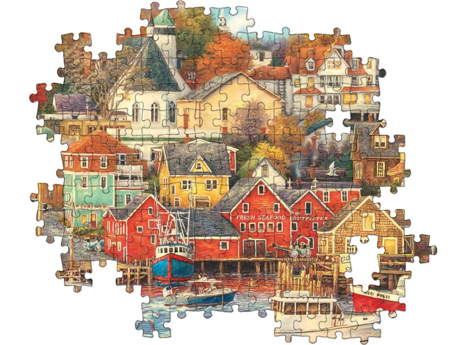 CLEMENTONI Puzzle Prístav dobrých časov 1500 dielikov