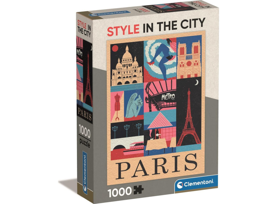 CLEMENTONI Puzzle Style in the City: Paríž 1000 dielikov