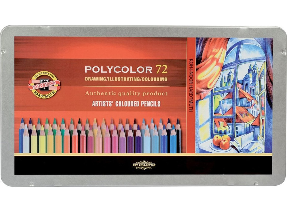 KOH-I-NOOR Umelecké pastelky Polycolor 3827 - 72 ks