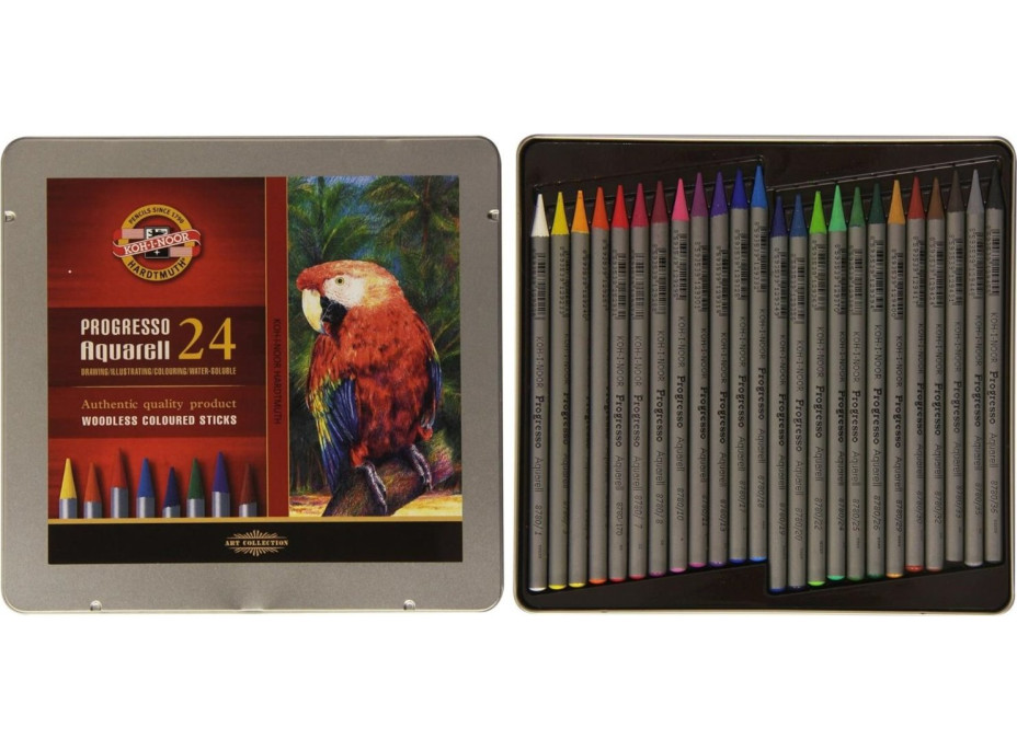 KOH-I-NOOR Umelecké pastelky Progresso Aquarell 8784 - 24 ks