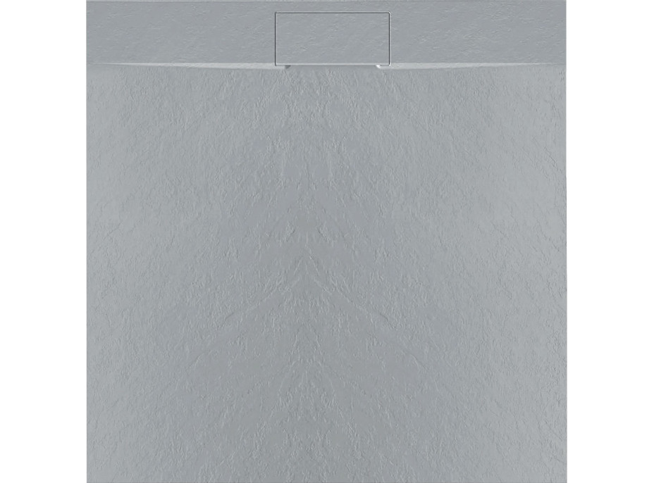 Sprchová SMC vanička REA BAZALT GREY 90x90 cm - imitácia kameňa - šedá