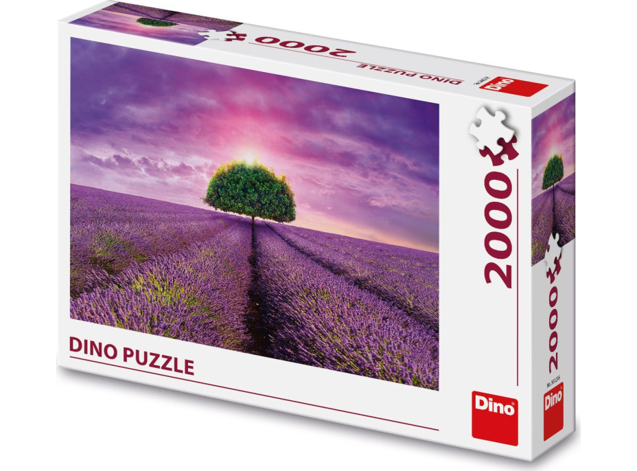 DINO Puzzle Levanduľové pole 2000 dielikov