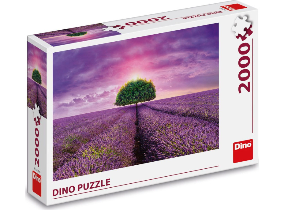 DINO Puzzle Levanduľové pole 2000 dielikov