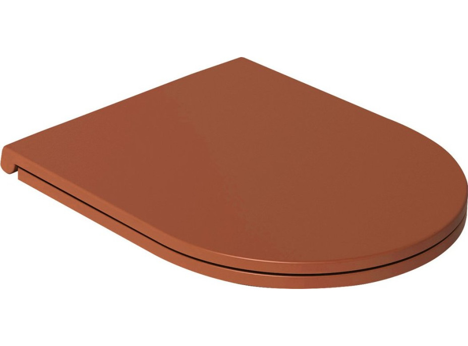 Isvea INFINITY WC sedátko, SLIM, odnímateľné, Soft Close, terracotta 40KF0548I-S