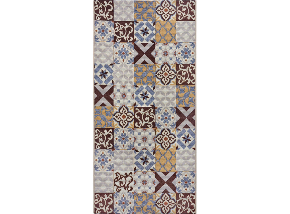 Behúň Cappuccino 105881 Mosaik Brown Multicolored