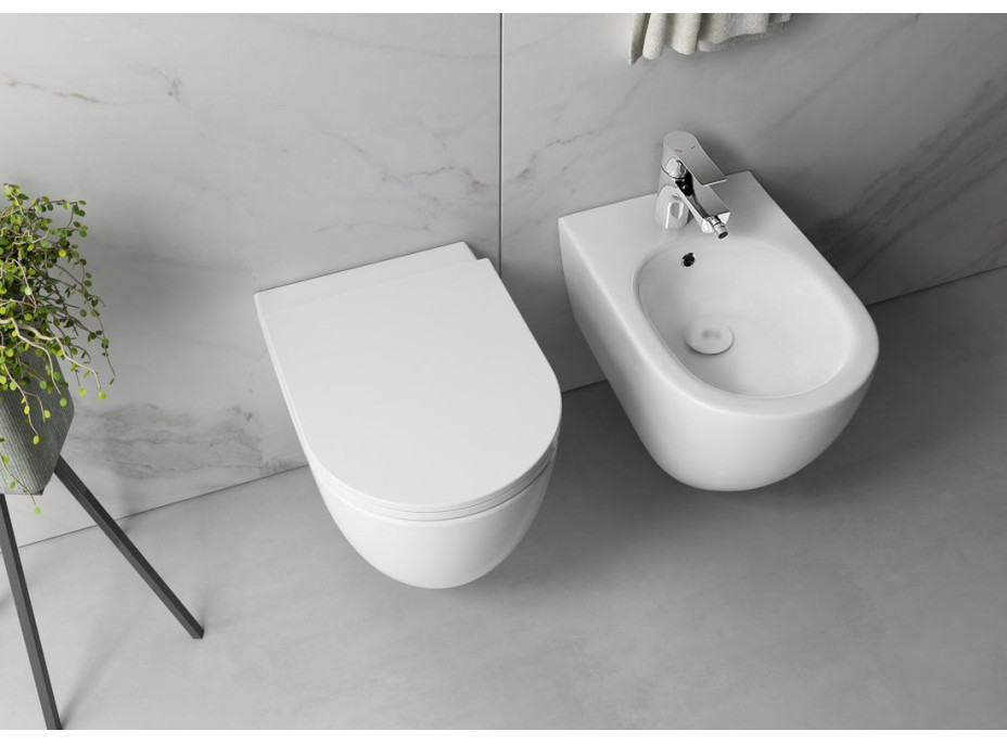 INFINITY bidet závesný, 36, 5x53cm, biela mat 10NF41001-2L