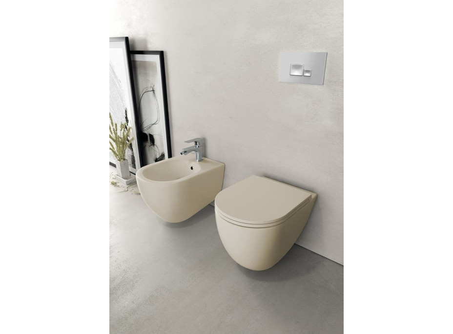 INFINITY bidet závesný, 36, 5x53cm, ivory 10NF41001-2K