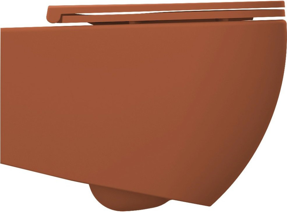 INFINITY závesná WC misa, Rimless, 36, 5x53cm, terracotta 10NF02001-2U