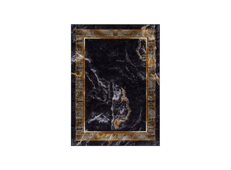 Kusový koberec Miro 51278.809 Marble black/gold