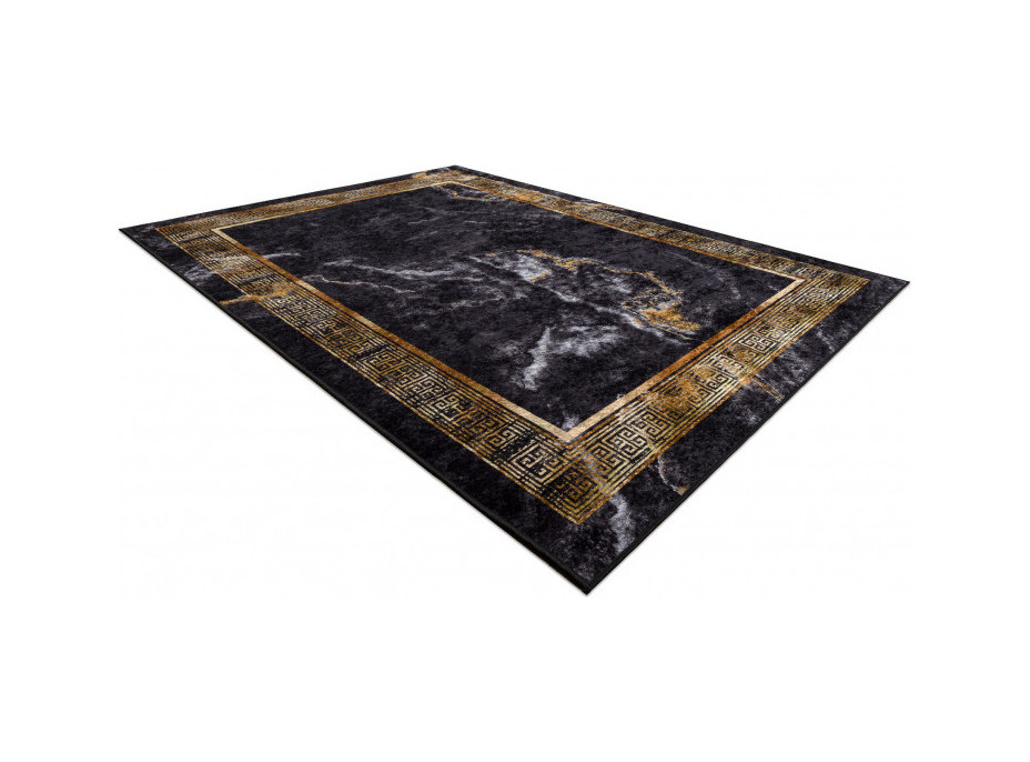 Kusový koberec Miro 51278.809 Marble black/gold