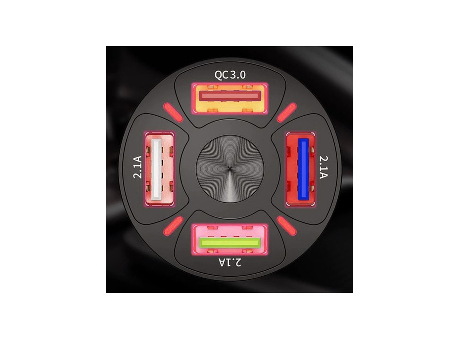 4x USB nabíjačka do auta + kábel Xtrobb 19907