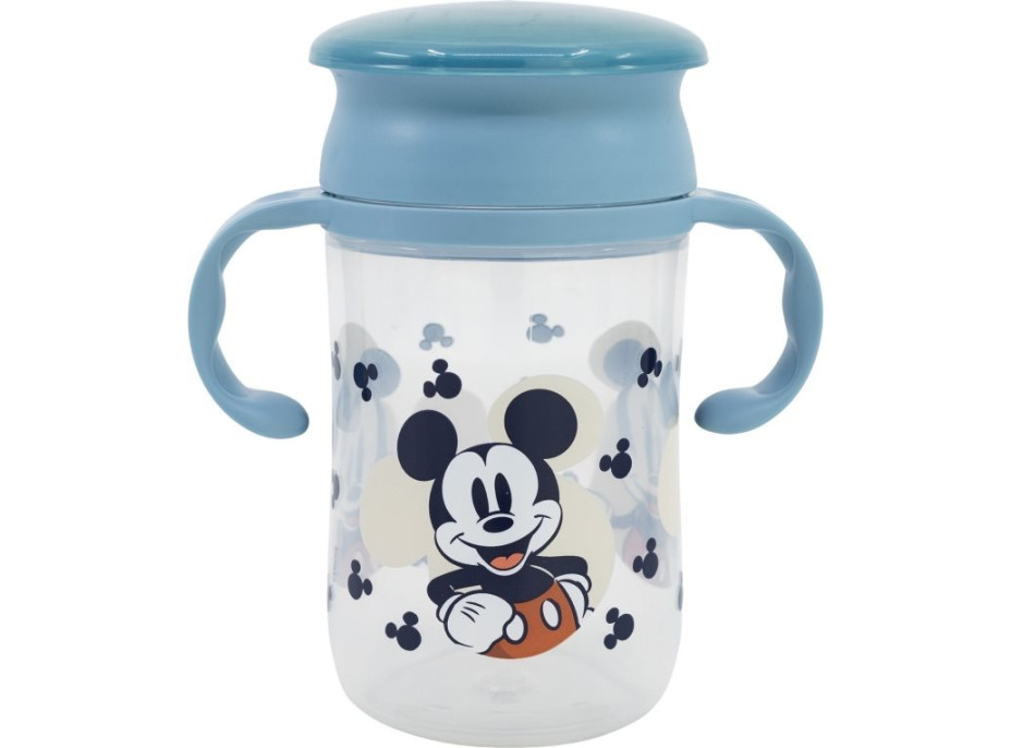 STOR Detský trénovací hrnček 395 ml Mickey Mouse