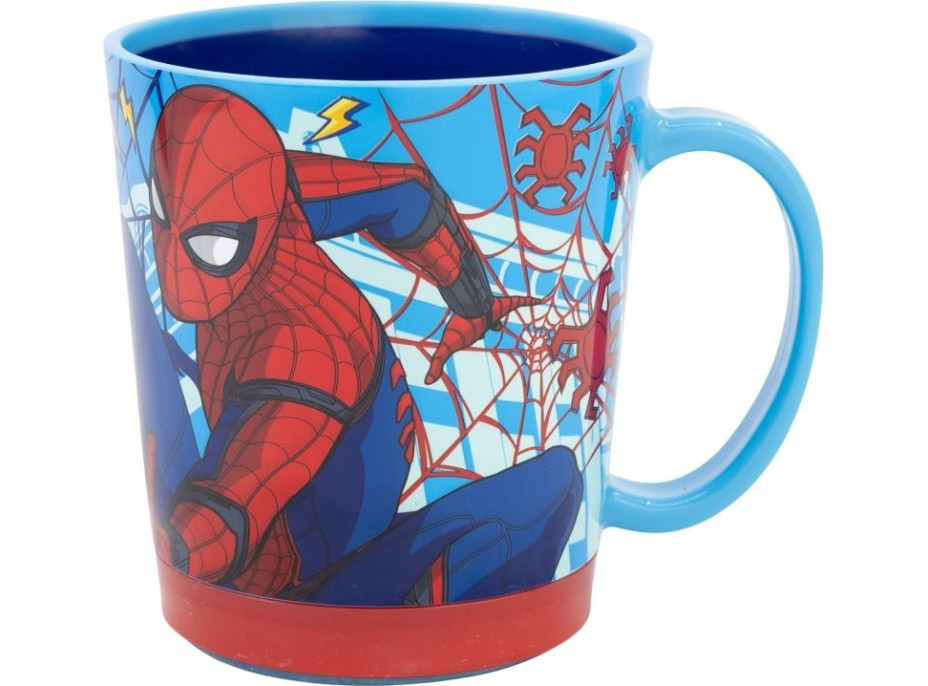 STOR Hrnček s protišmykovým dnom 410 ml Spiderman