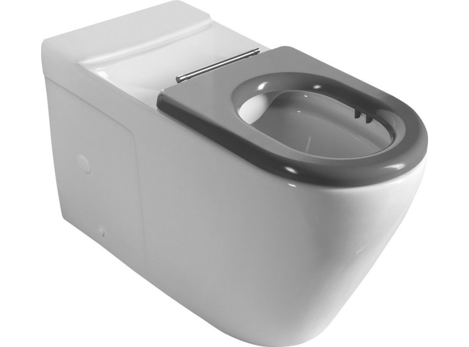 Sapho MEDIC RIMLESS WC misa pre kombi, spodný/zadný odpad, biela MC102-111