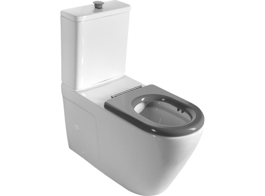 Sapho MEDIC RIMLESS WC misa pre kombi, spodný/zadný odpad, biela MC102-111