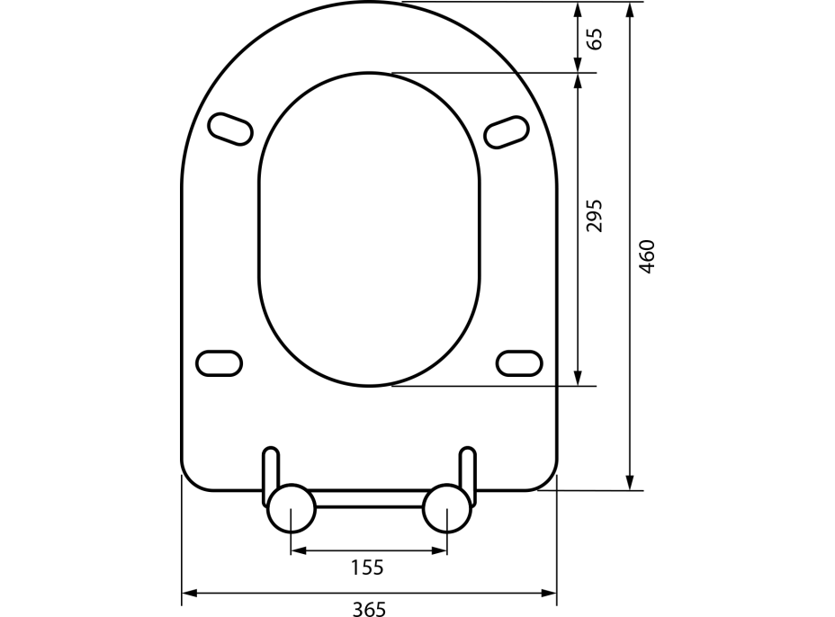 Sapho MEDIC WC sedátko, Slim, Soft Close, duroplast, šedá MC102-113